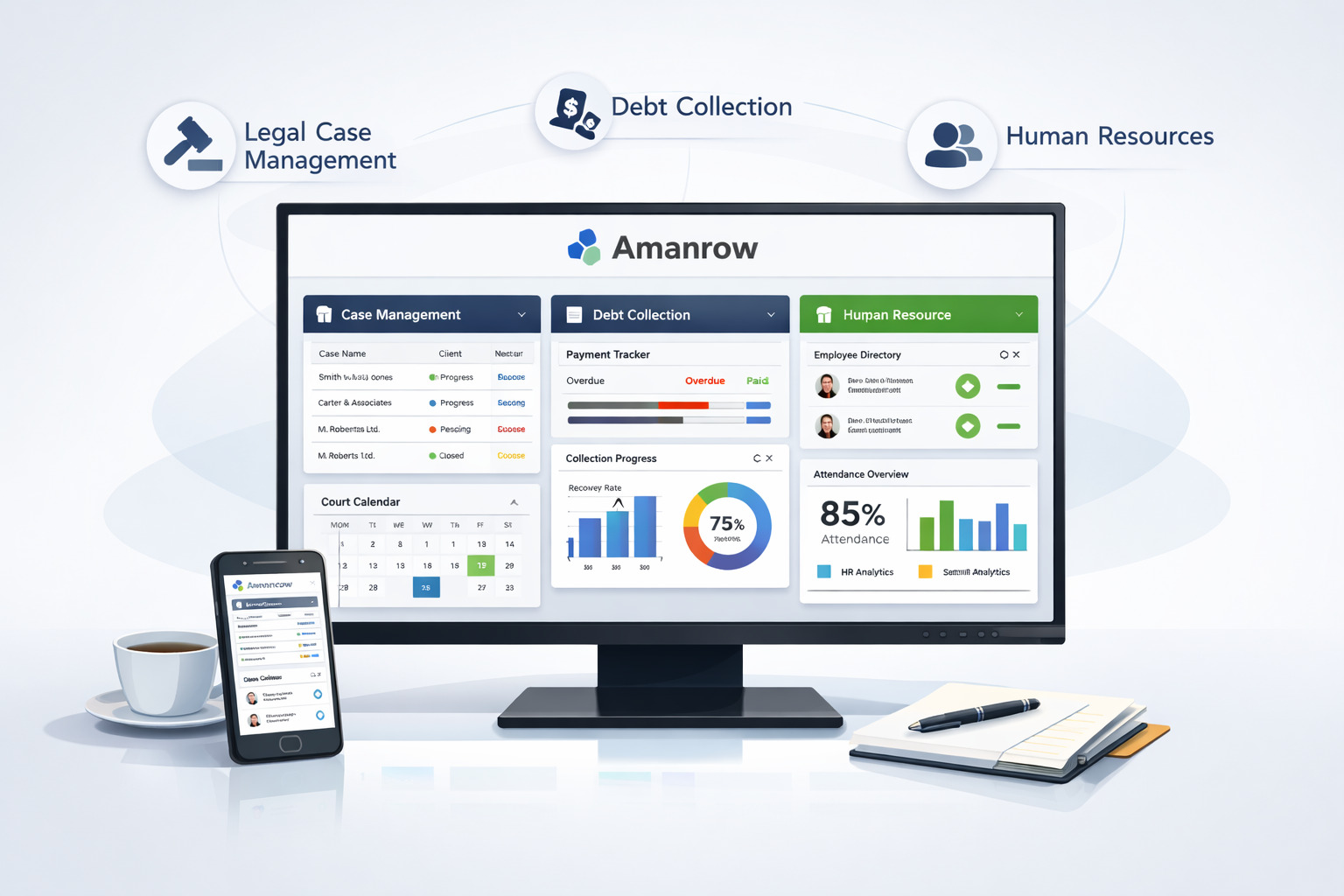 Amanrow ERP Dashboard